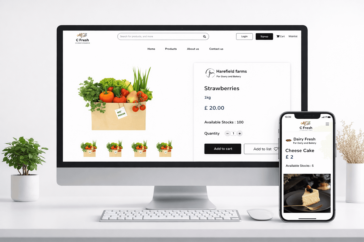 CFresh – E-Commerce Web Application